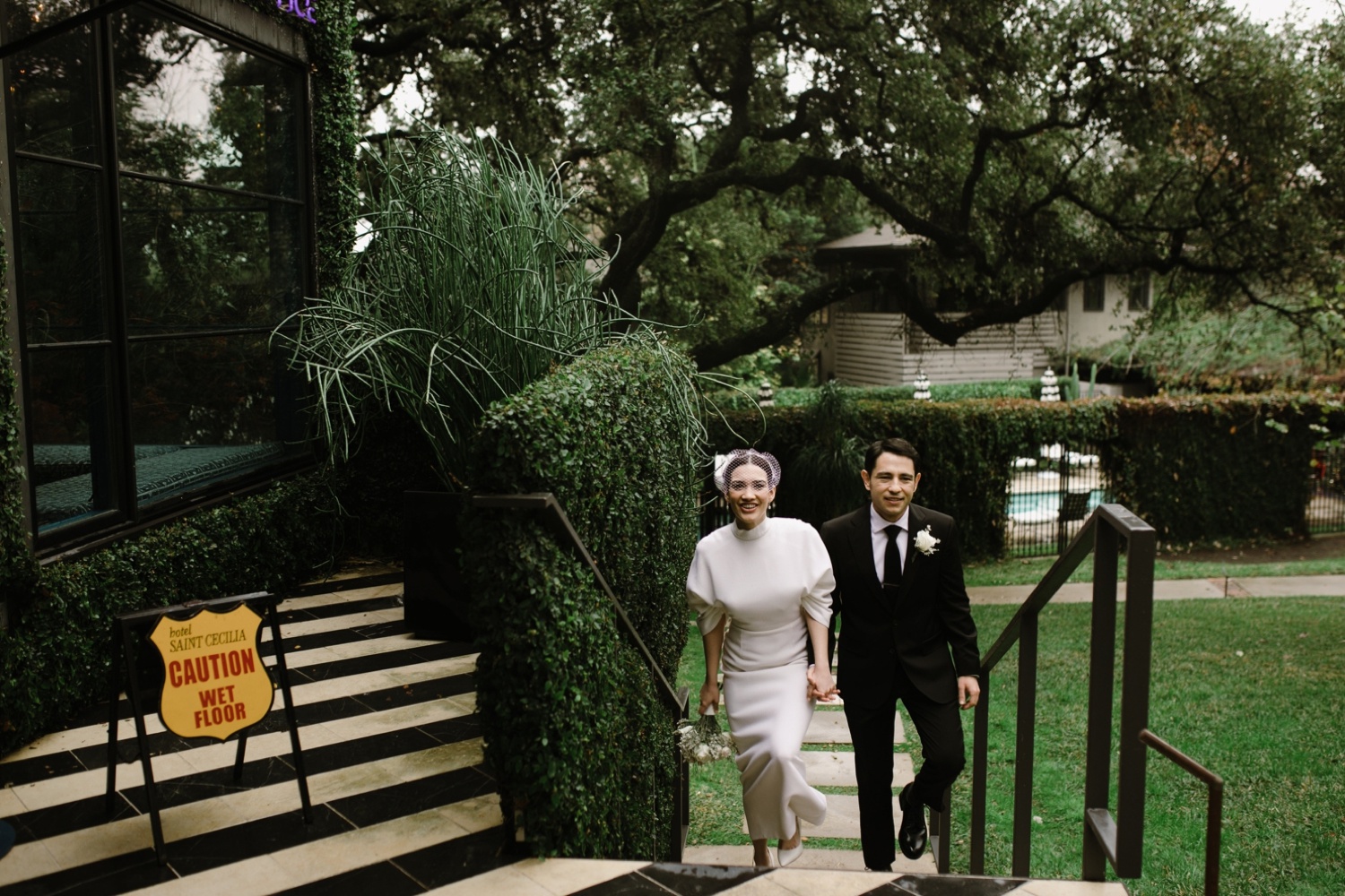 Bride and groom portraits in Austin, TX