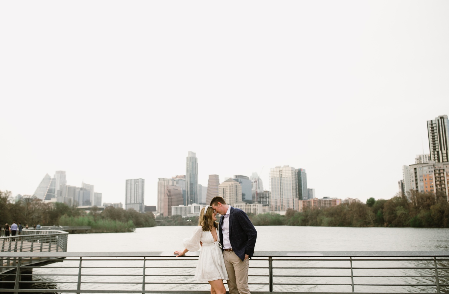 Outdoor engagement session in downtown Austin