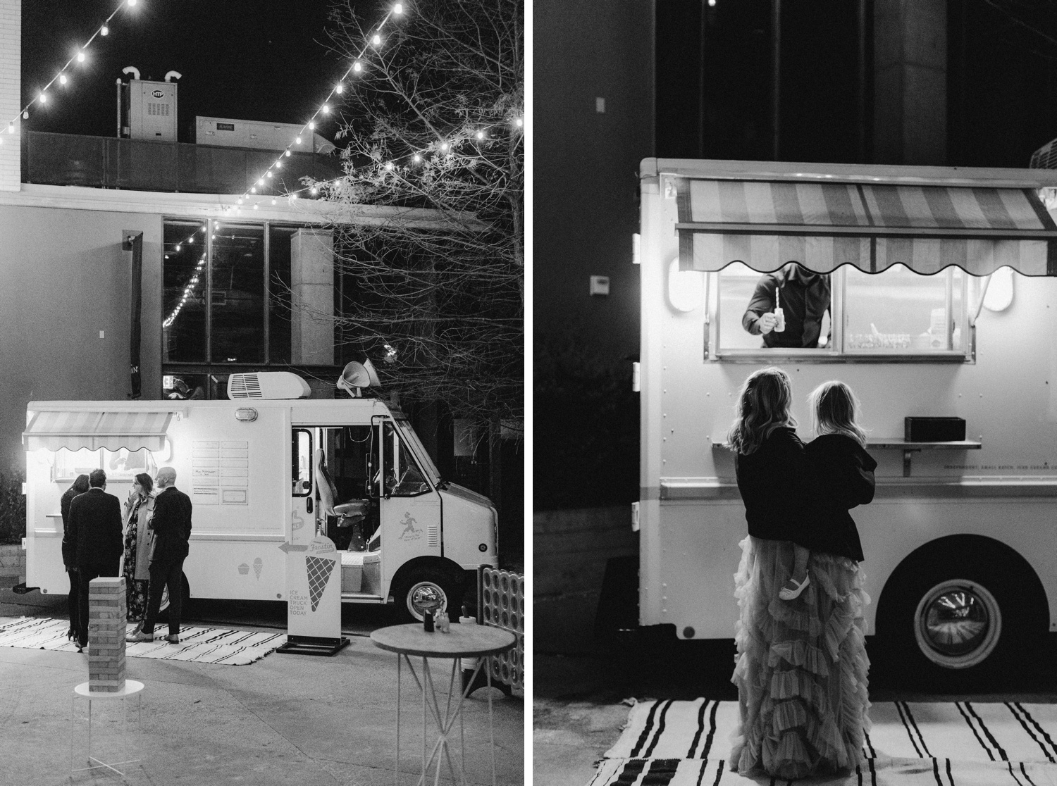 Ice cream truck for a wedding reception