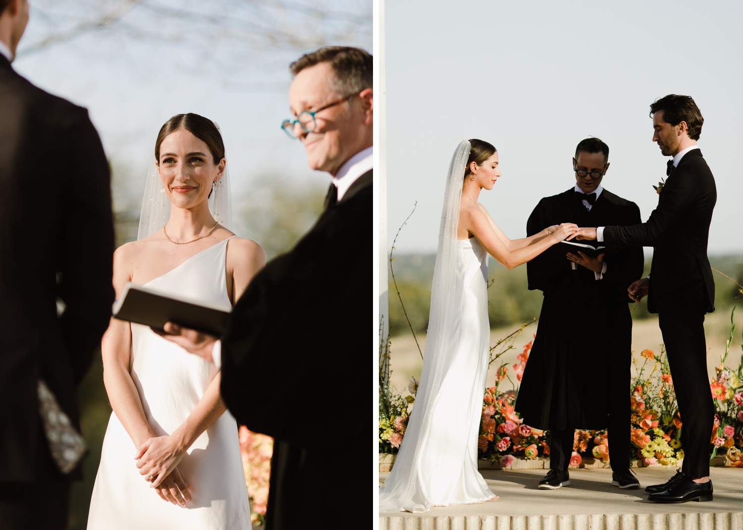 Outdoor wedding ceremony at Prospect House