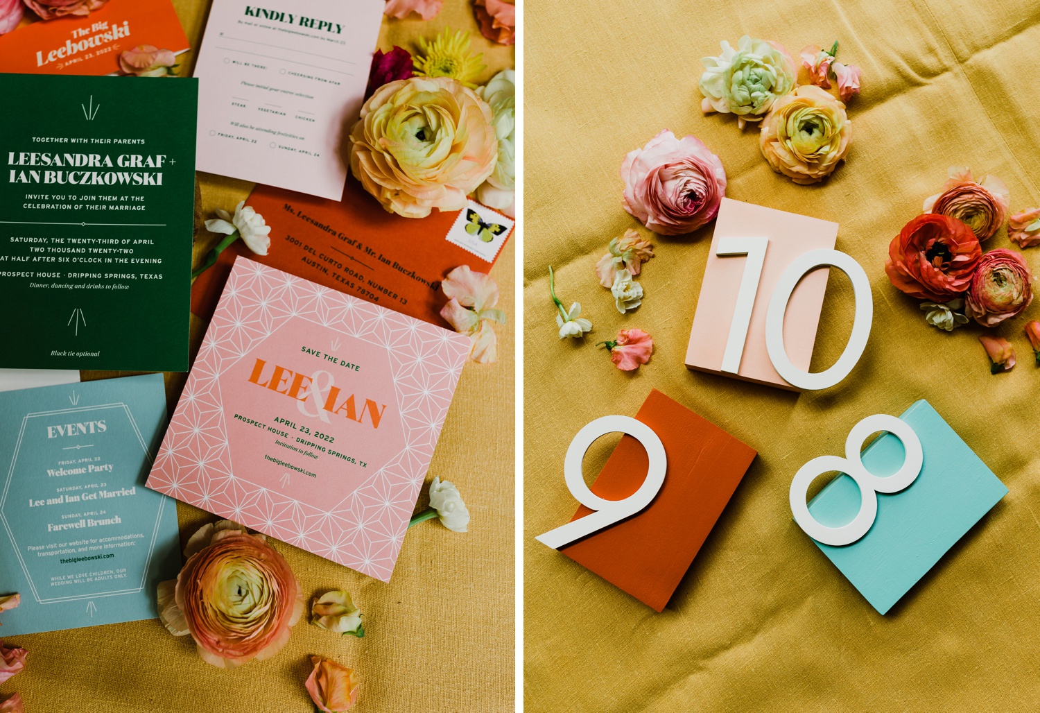 Colorful spring wedding at Prospect House