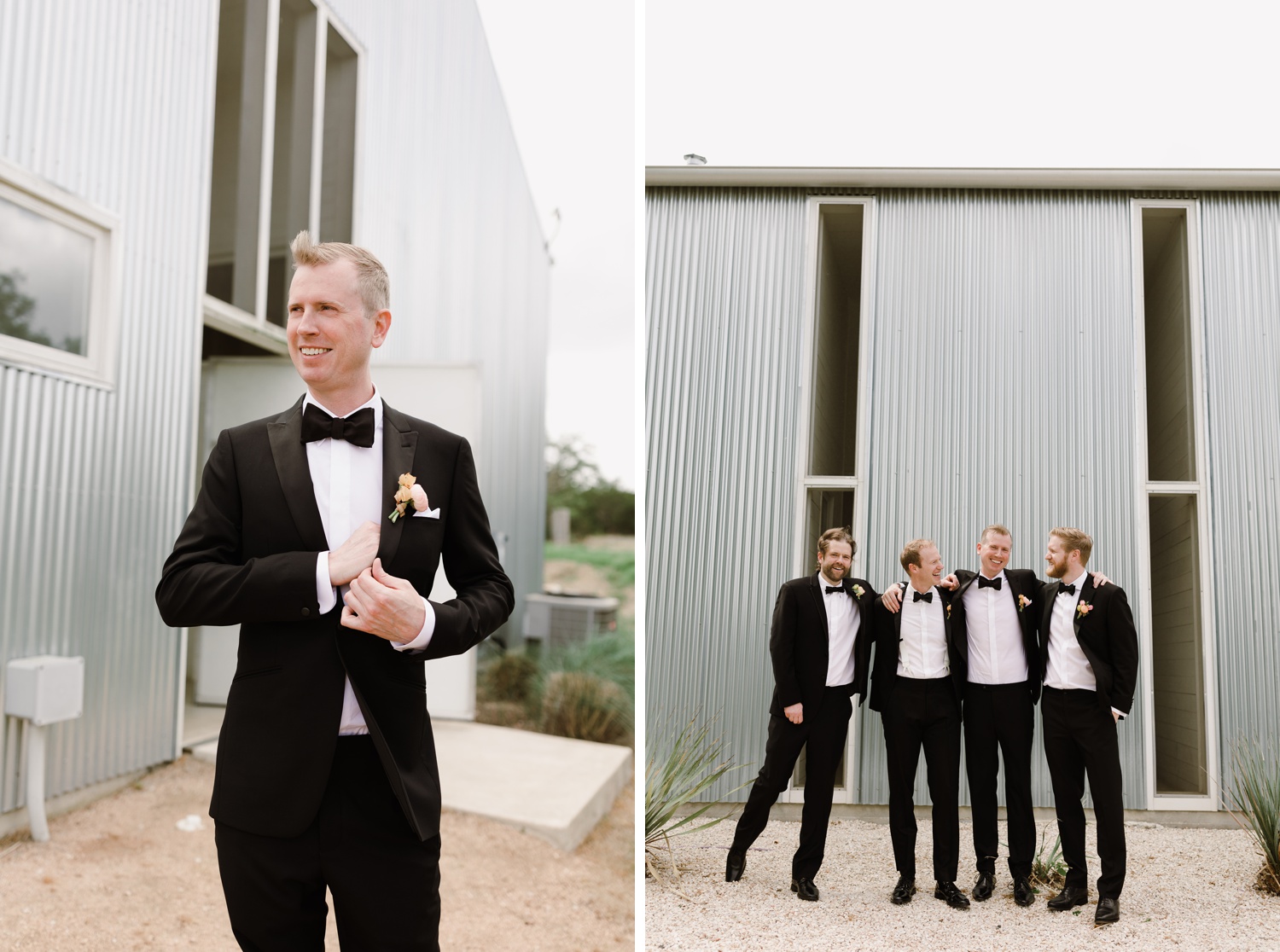 Bridal party portraits at Prospect House