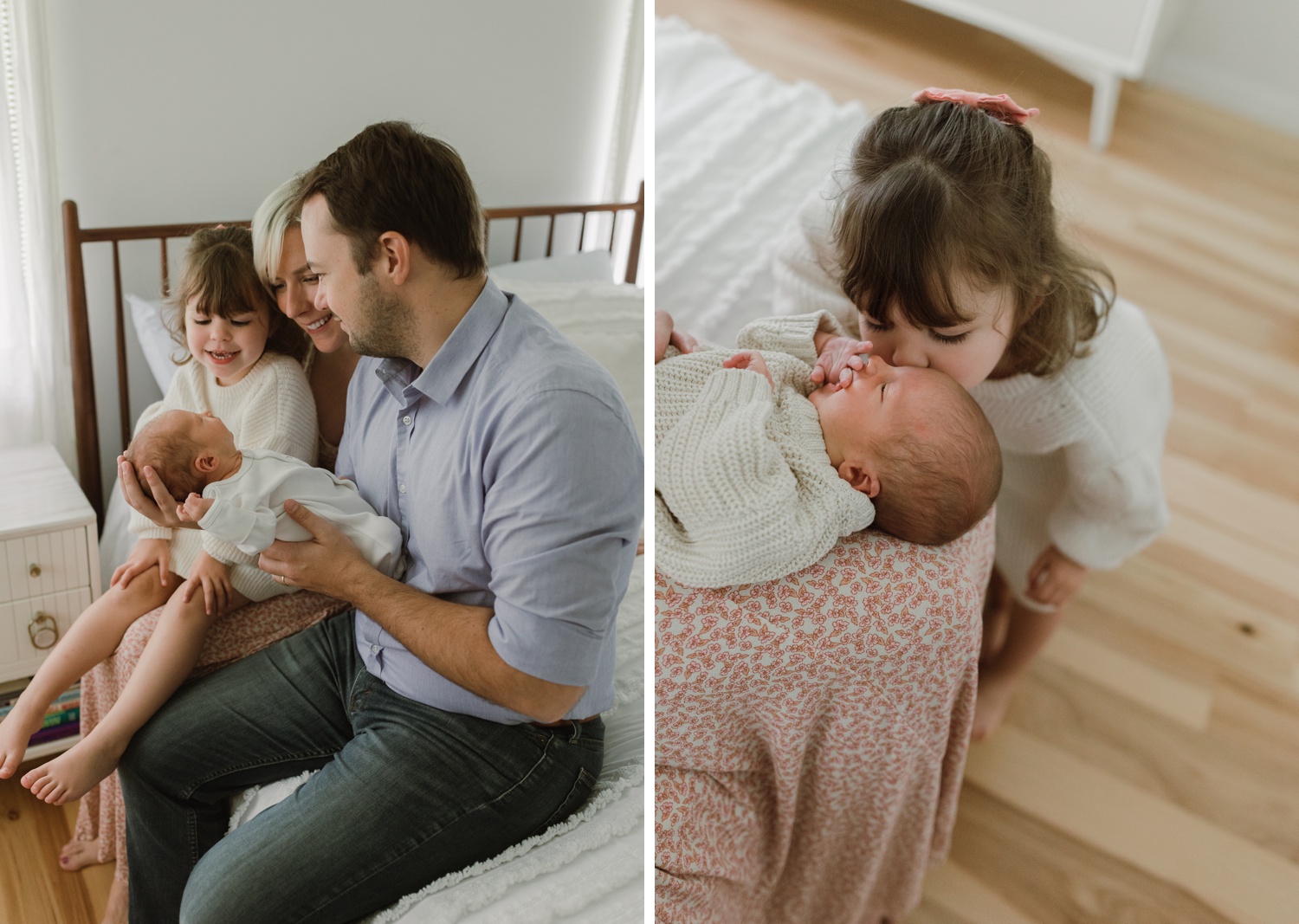 Intimate at-home family session