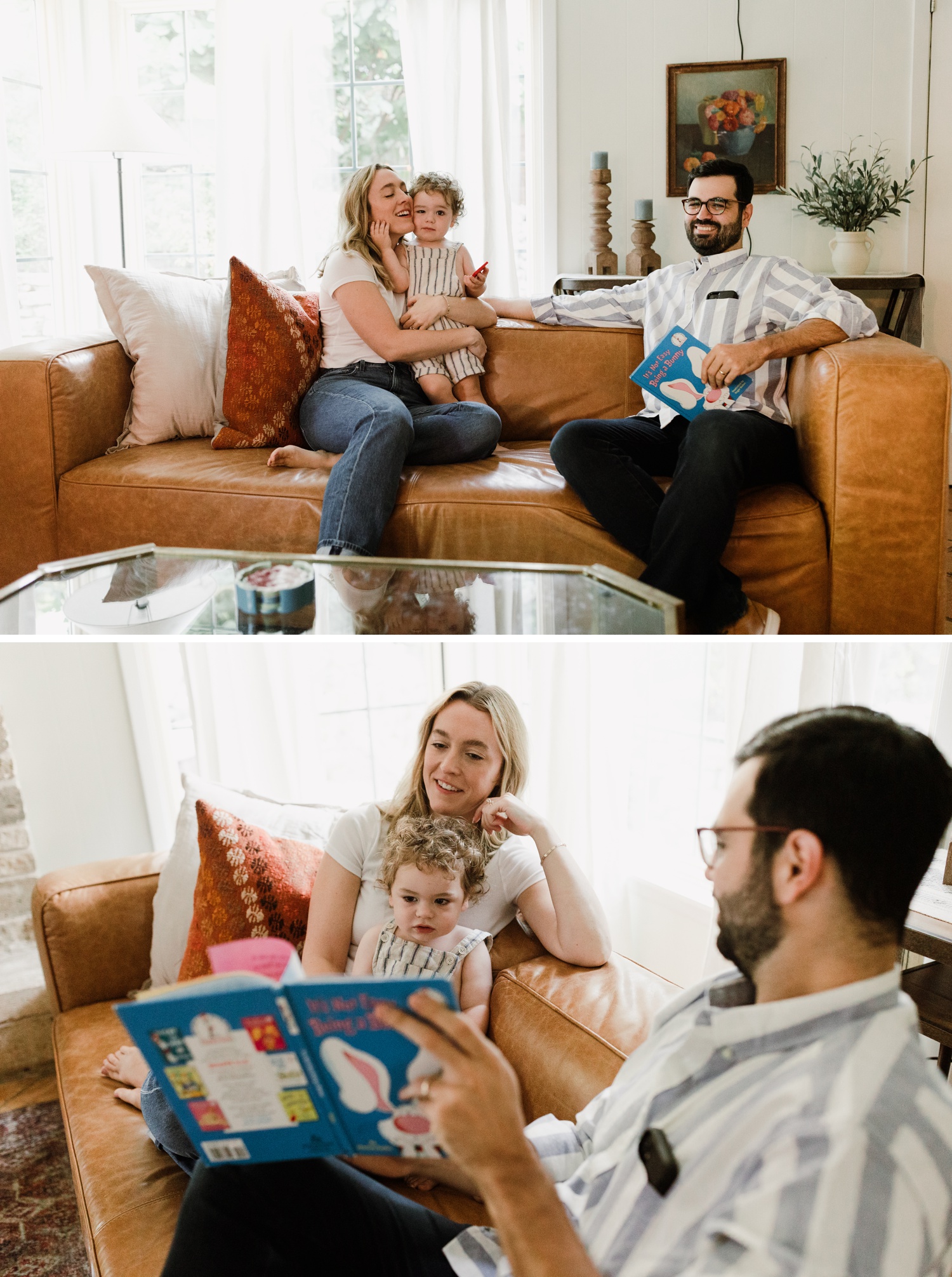 In-home candid family lifestyle session