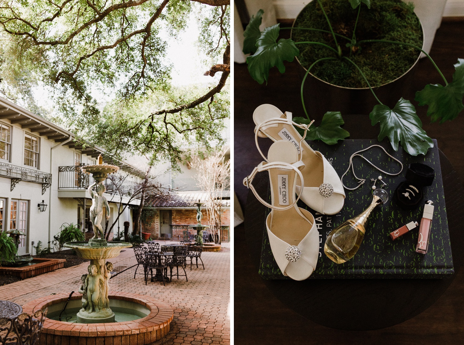 Winter wedding at La Colombe d'Or in Houston