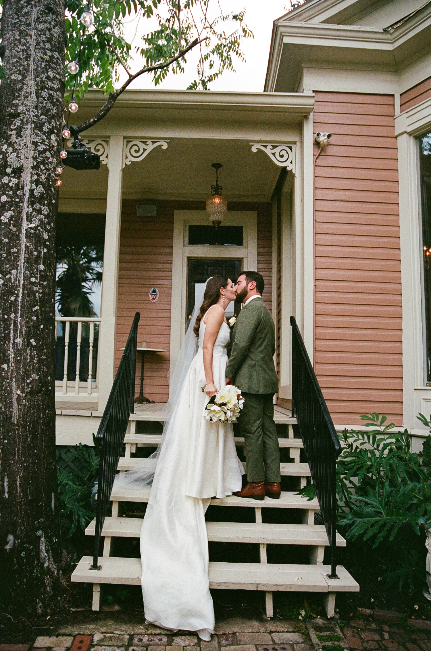 Bridal portraits at Justine's Secret House