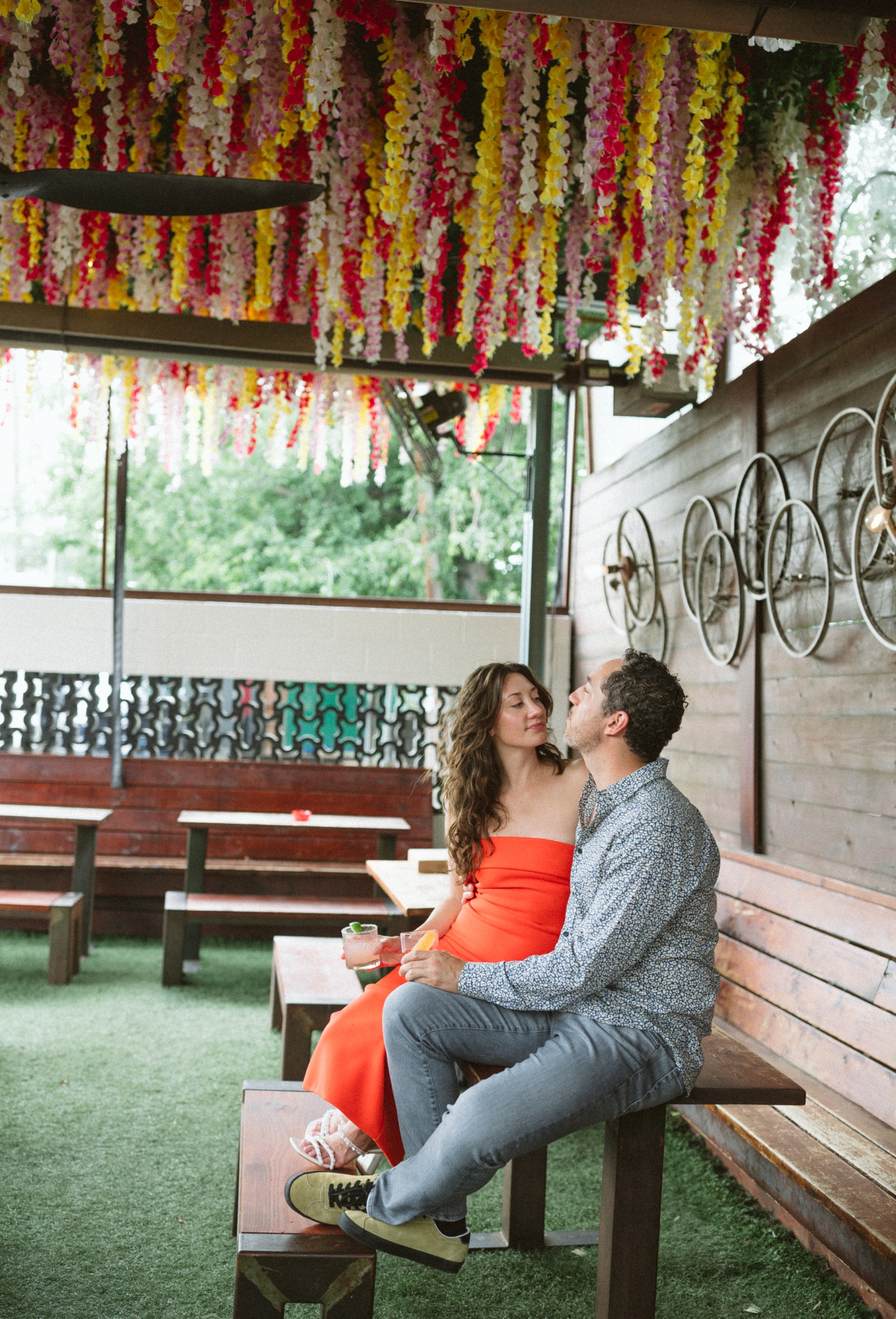 Austin engagement session at The Wheel