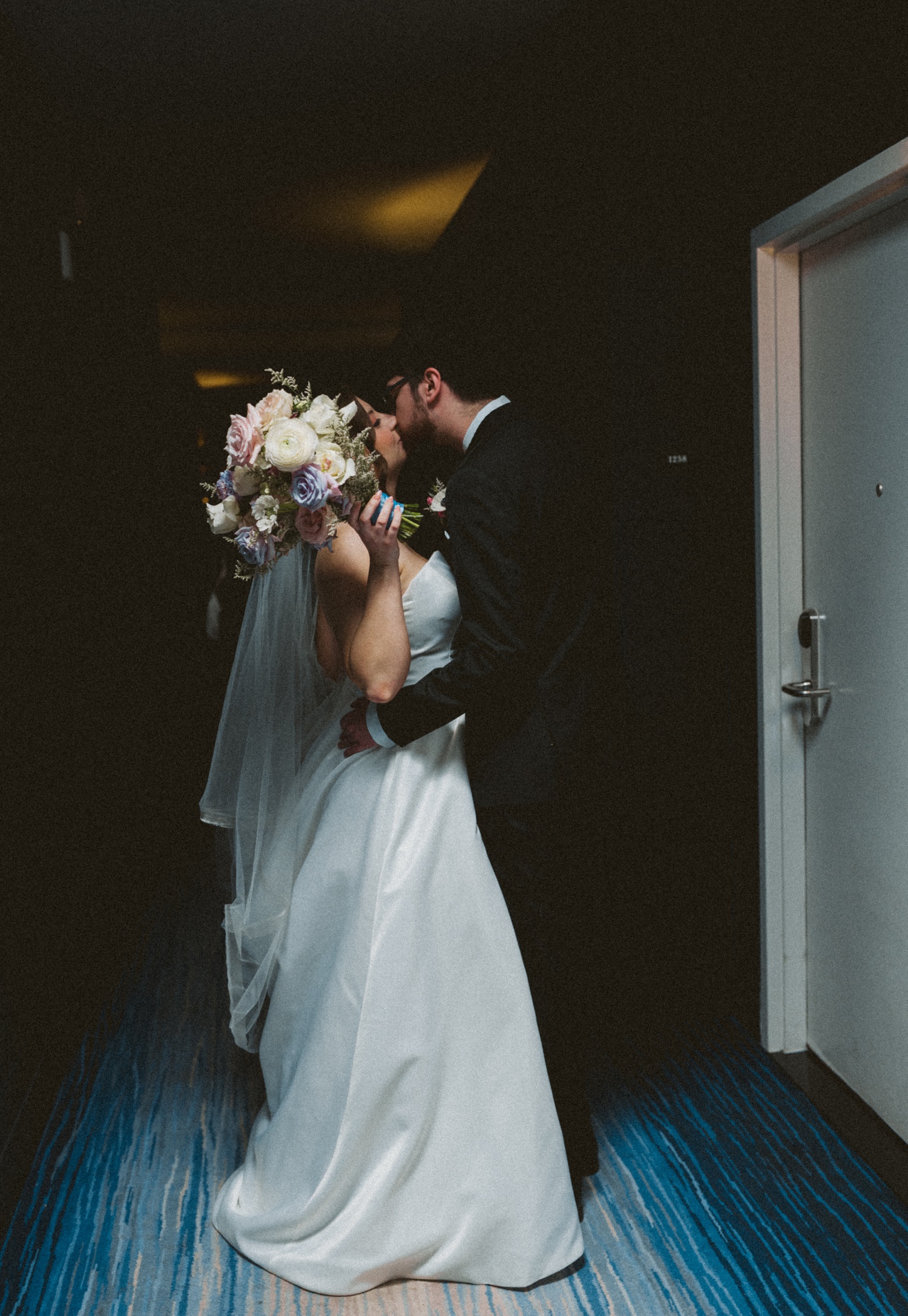 Bridal portraits at the LINE Hotel in Austin