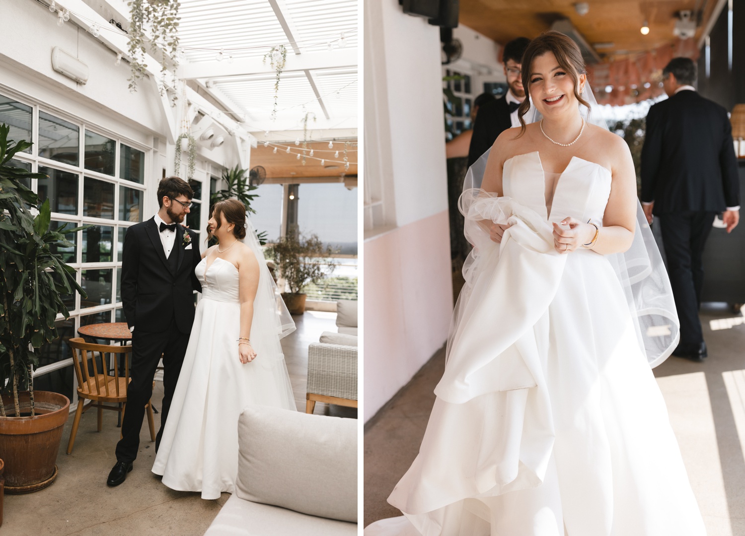 Bridal portraits at the LINE Hotel in Austin