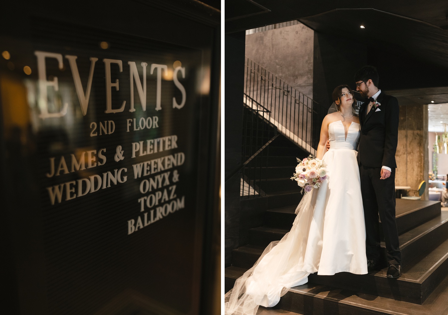 Bridal portraits at the LINE Hotel in Austin