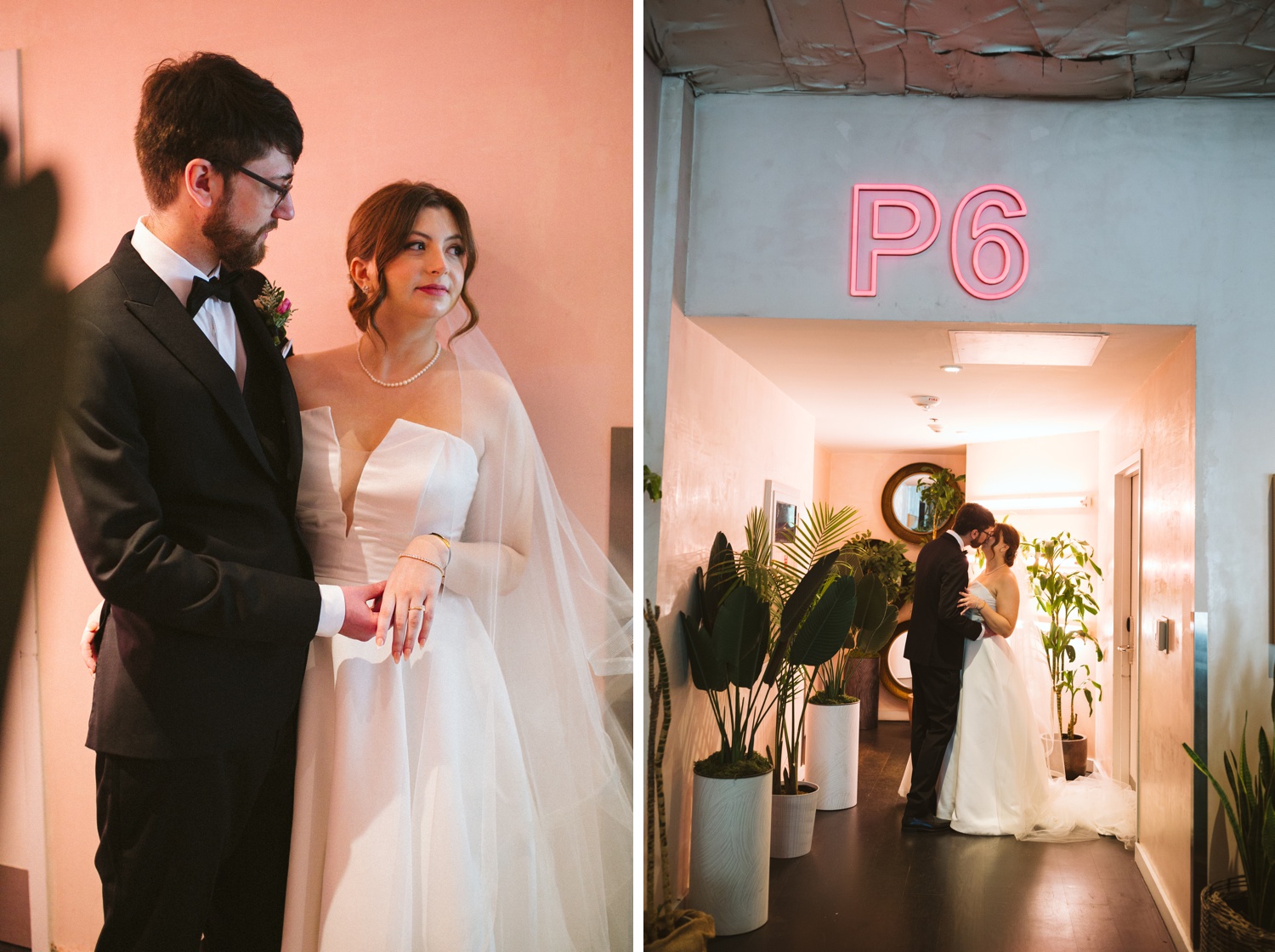 Bridal portraits at the LINE Hotel in Austin