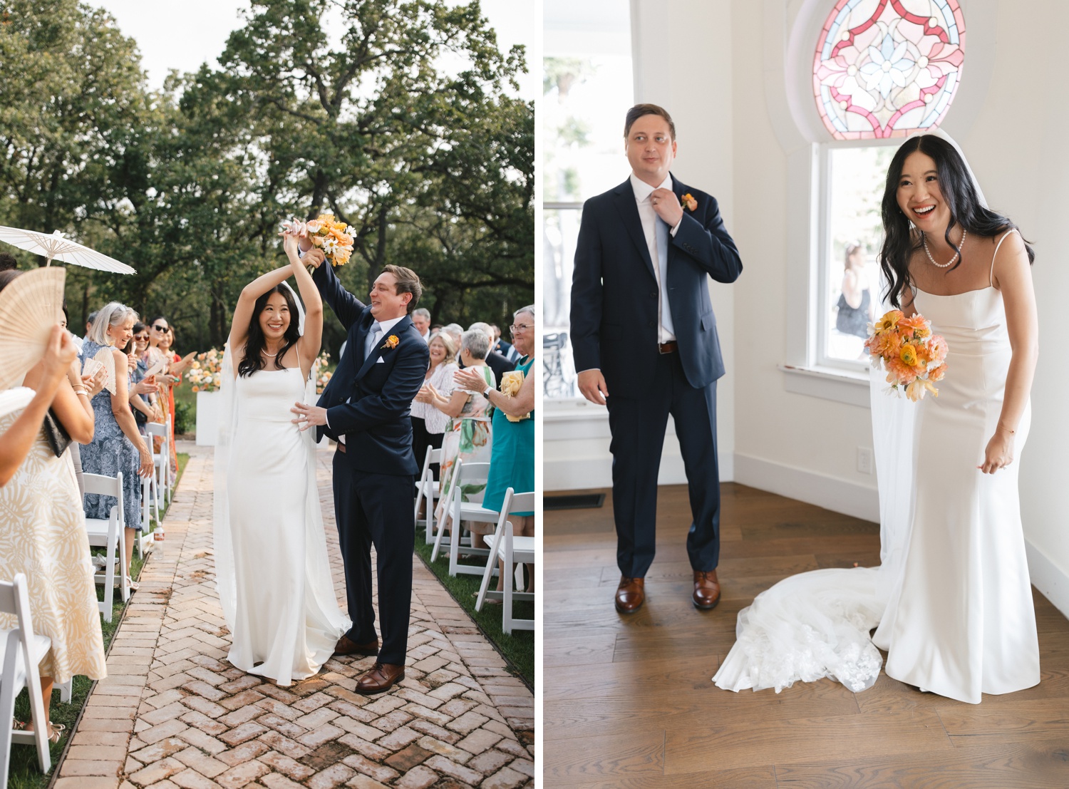 Outdoor wedding ceremony at The Grand Lady