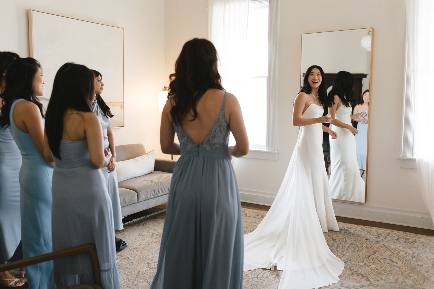 Bride getting ready for her wedding at The Grand Lady