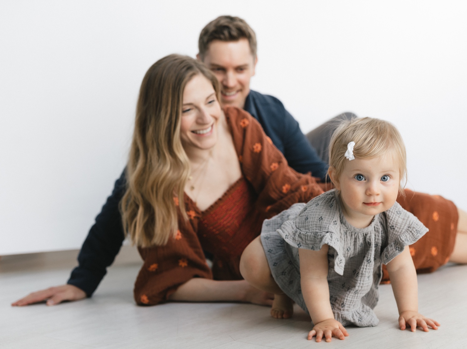 Natural light studio family session in Austin