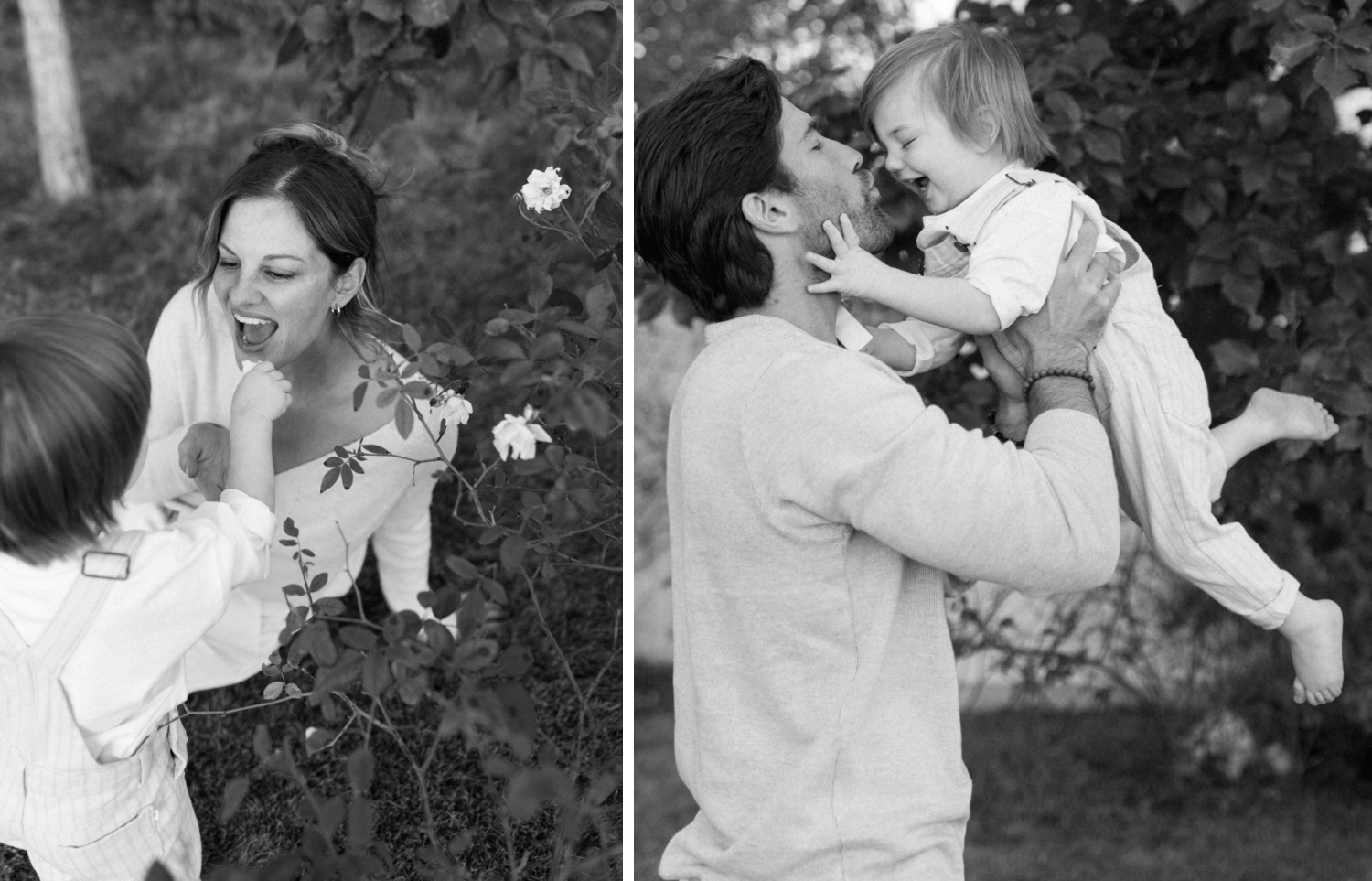 black and white family photography