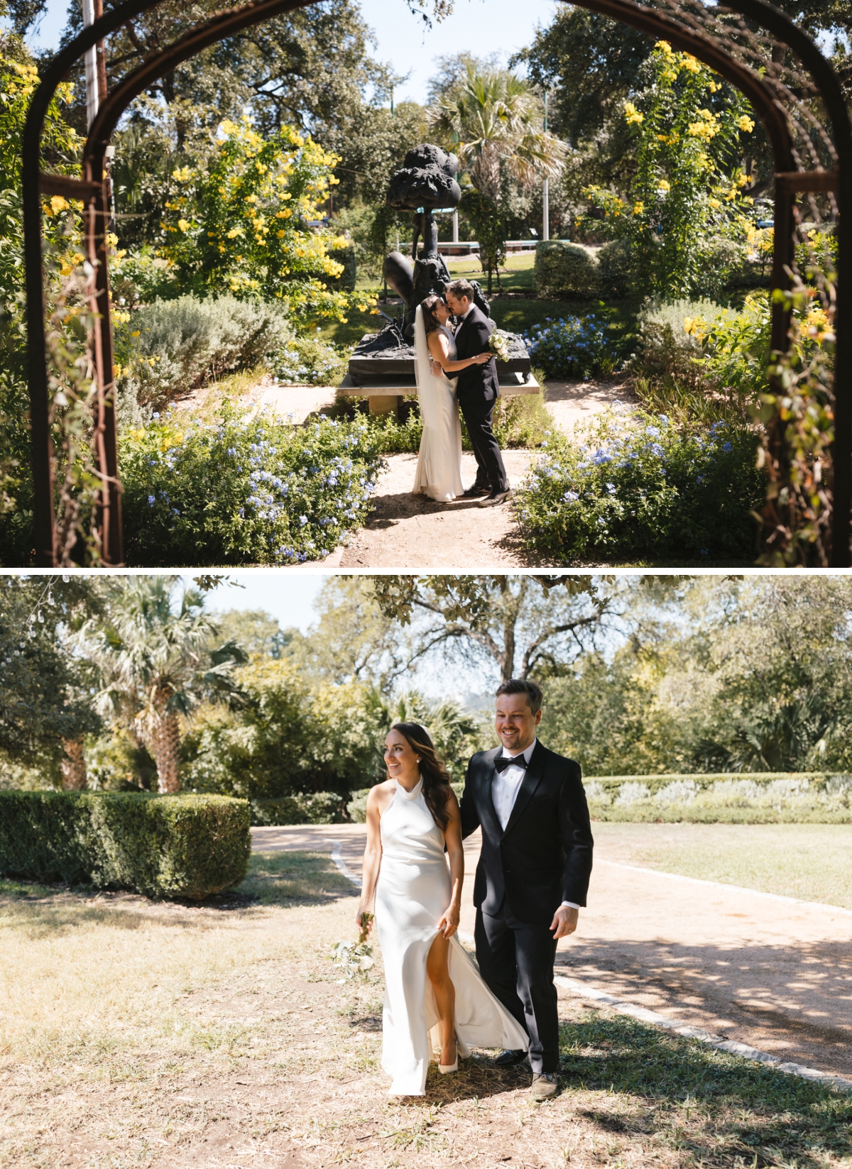 Couples portraits at Laguna Gloria in Austin, Texas