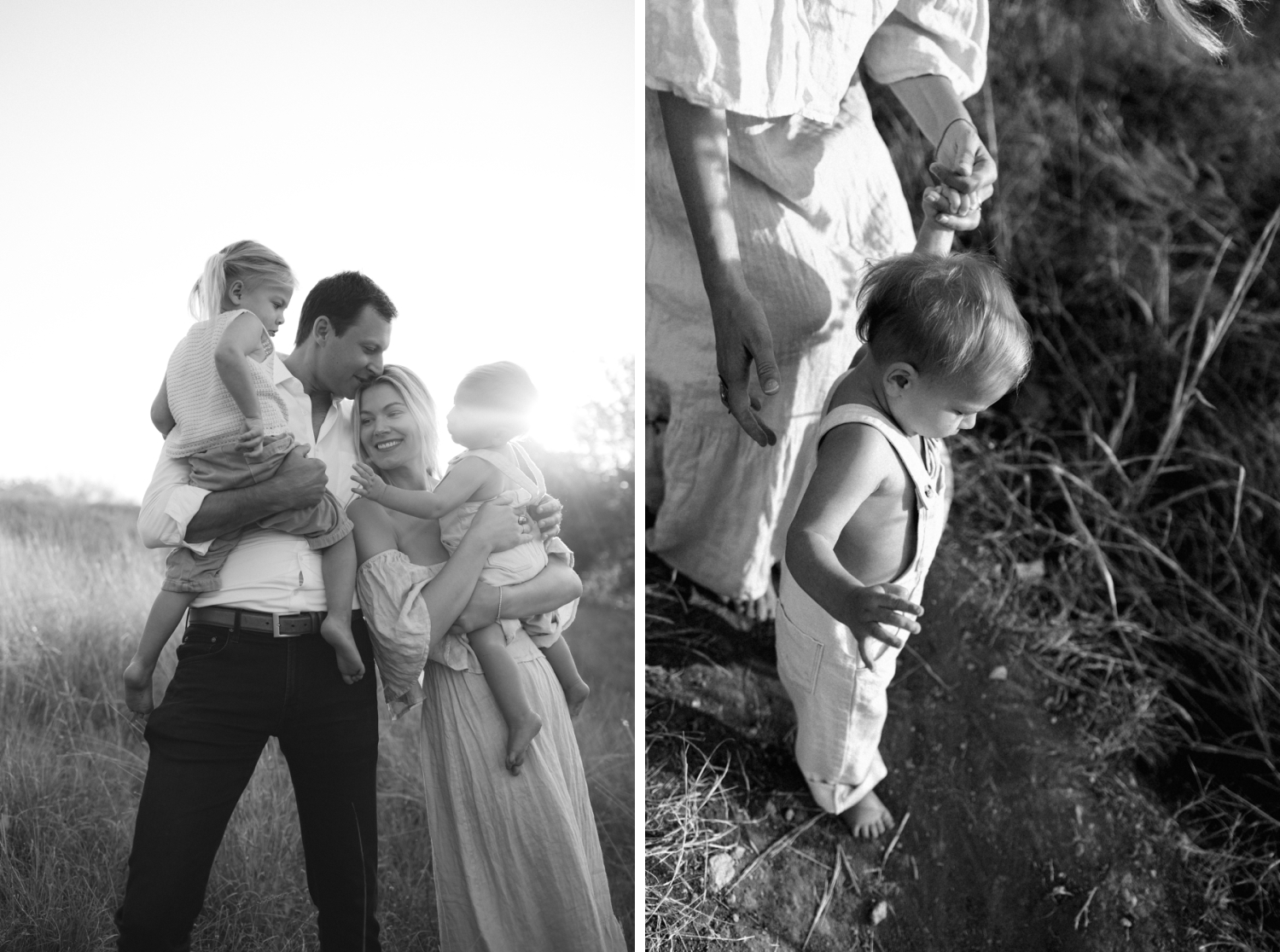 black and white portraits of a one year old boy 