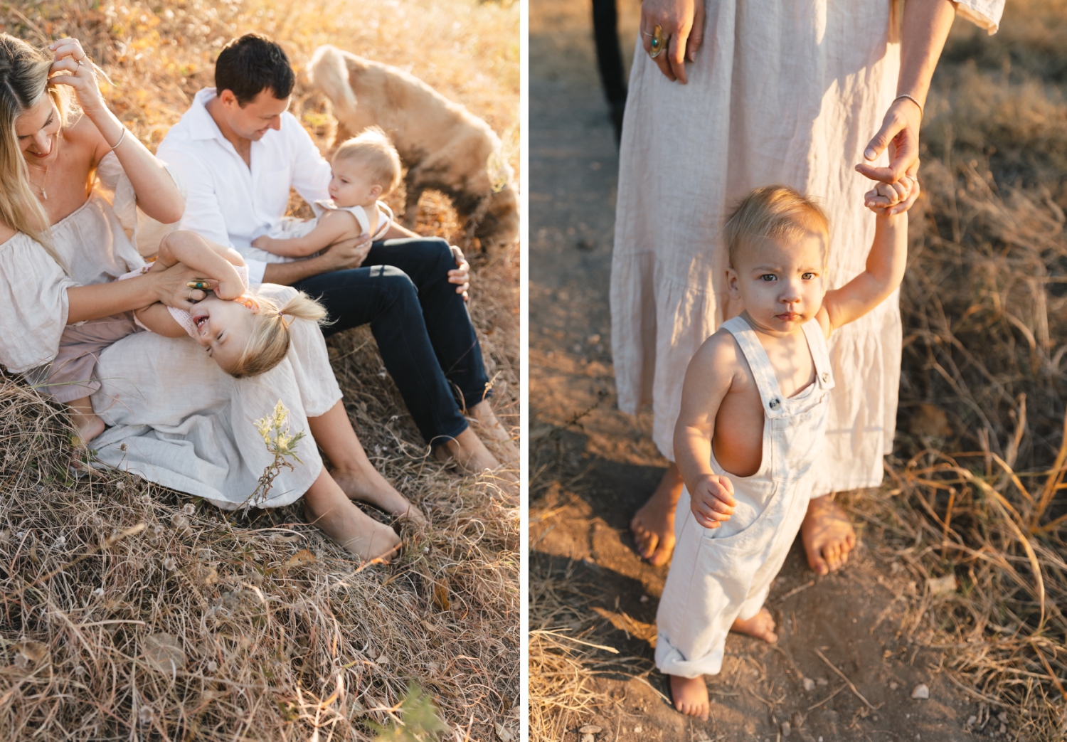 Documentary-style family photos at the Southwest Greenway in Austin, Texas