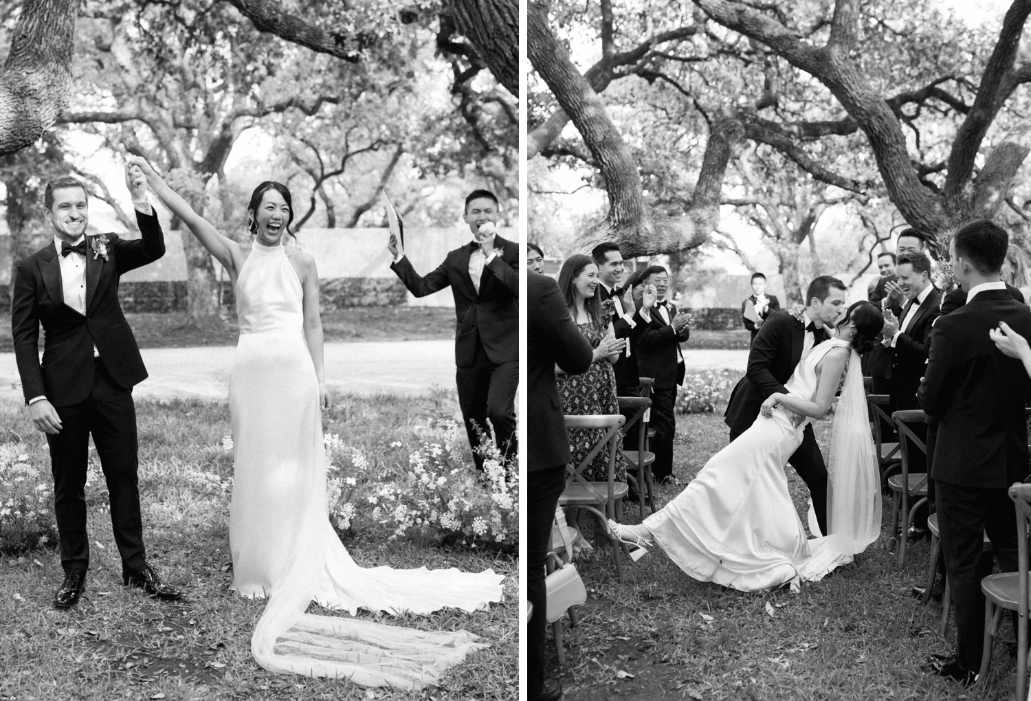 Outdoor wedding ceremony at Mattie's Green Pastures