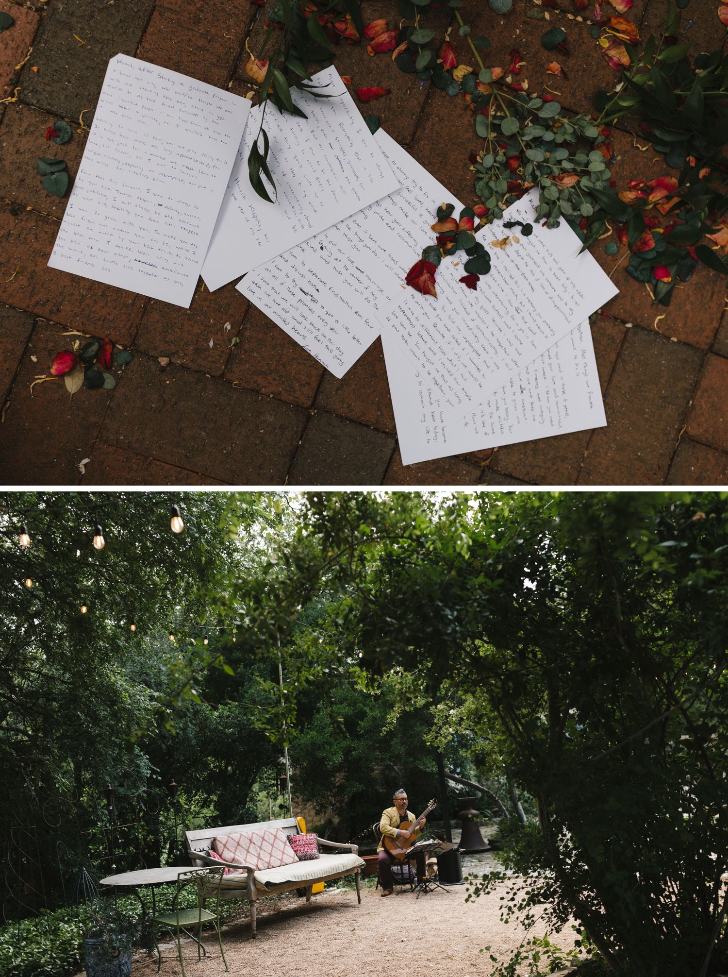 Details from an intimate wedding reception in Austin