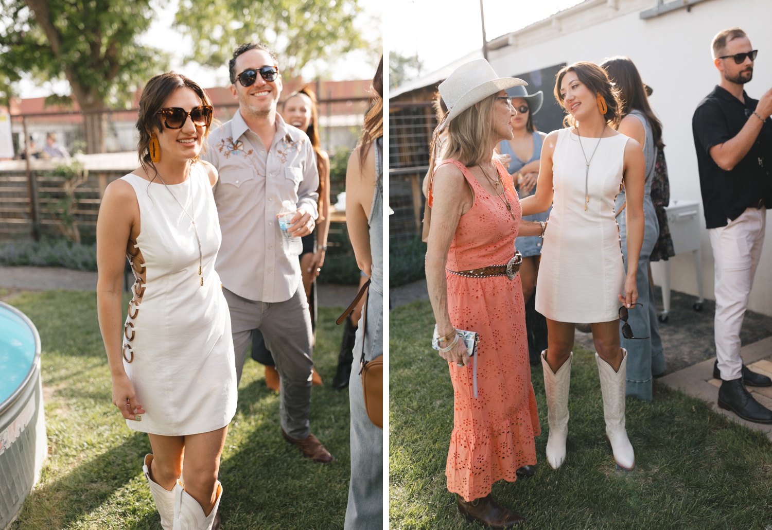 Wedding welcome party at Corte del Norte in Marfa, TX