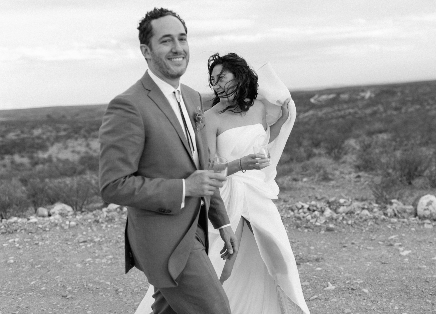 Bridal portraits on a privately owned ranch outside Marfa. TX