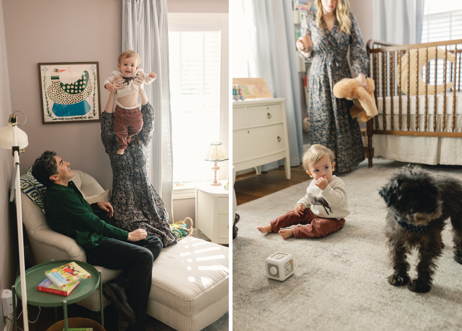 At-home lifestyle session in Austin, Texas