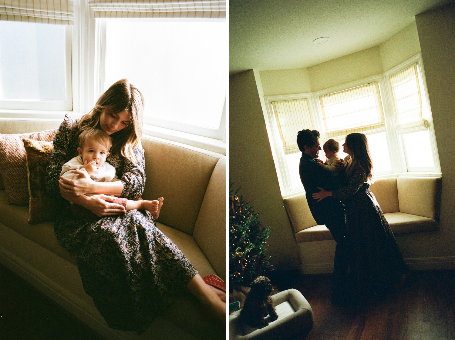 At-home lifestyle session on film by Amber Vickery Photography