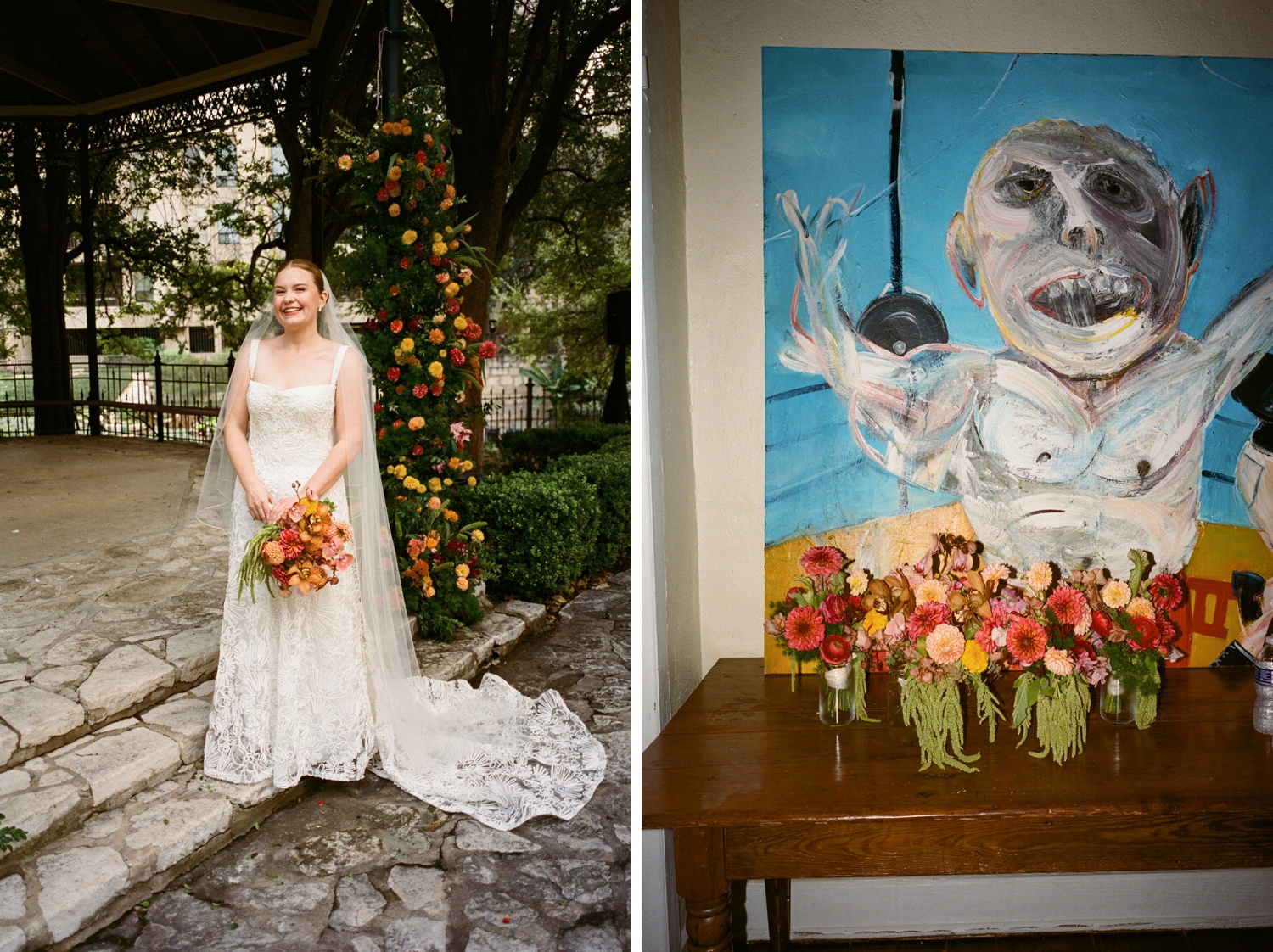 Fall wedding at the Southwest School of Art