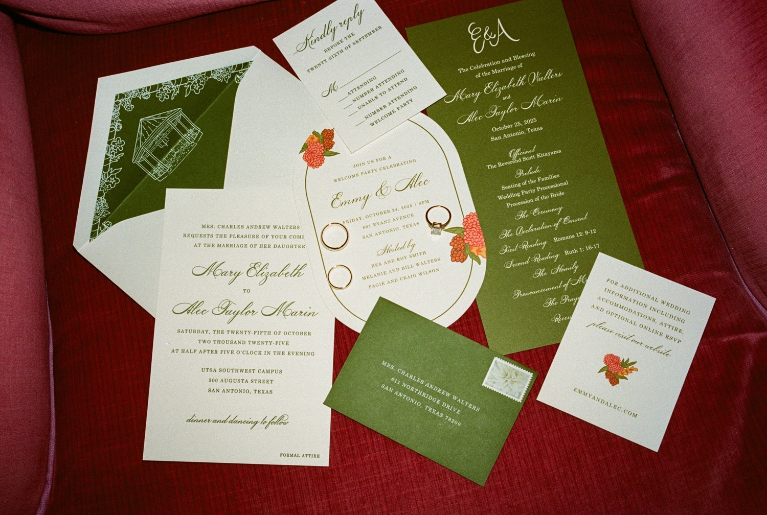 Fall wedding at the Southwest School of Art