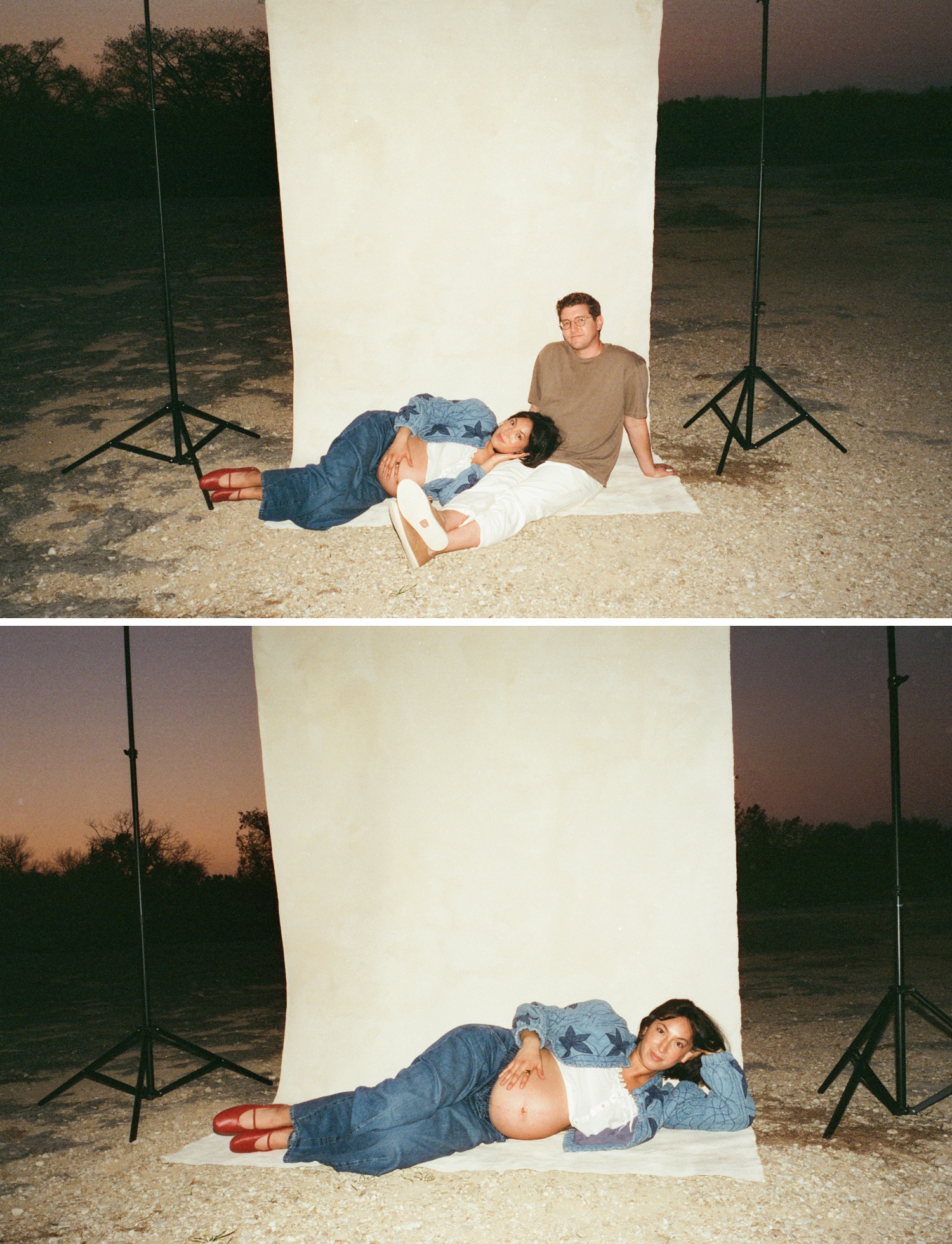 Austin film maternity session by Amber Vickery Photography