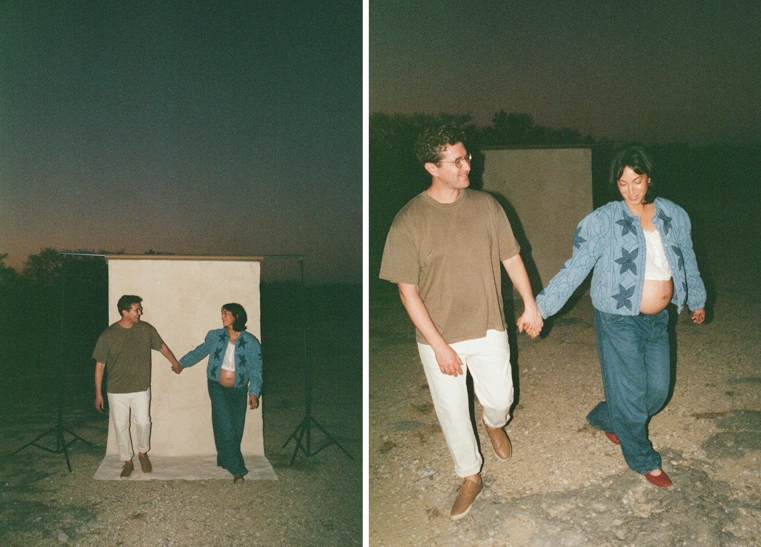 Austin film maternity session at McKinney Falls