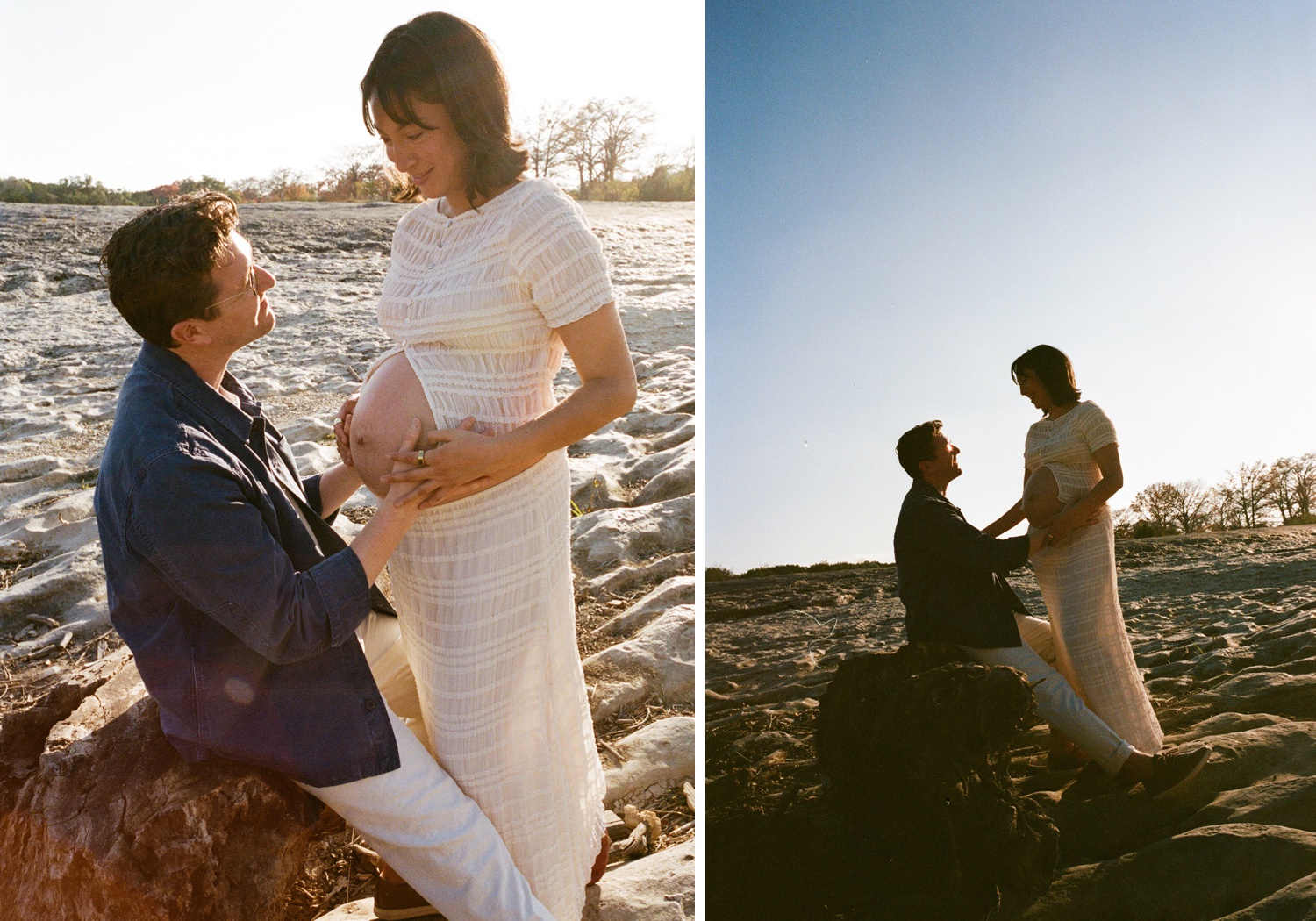 Austin film maternity session by Amber Vickery Photography