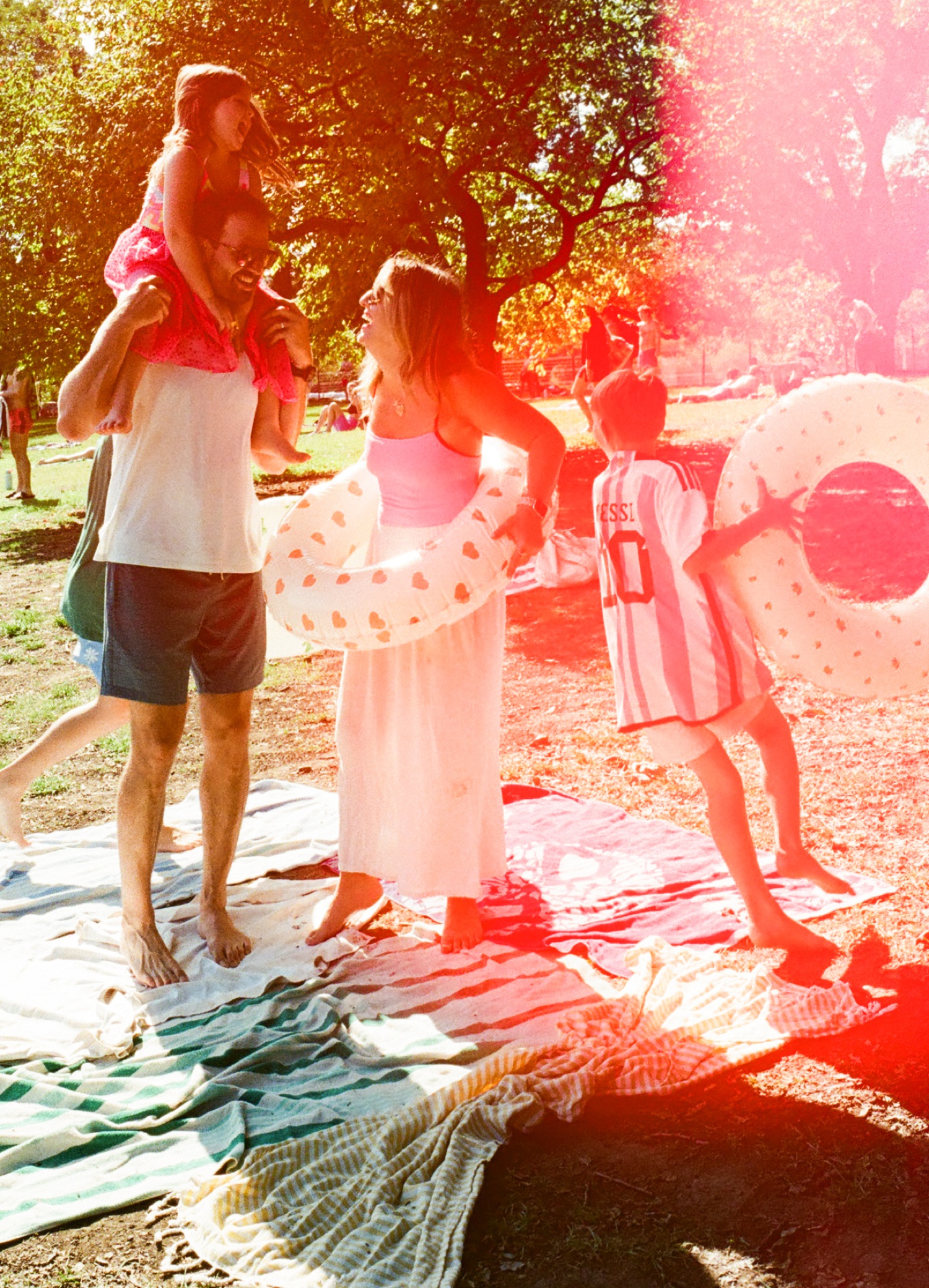 Psychedelic film session at Barton Springs Pool