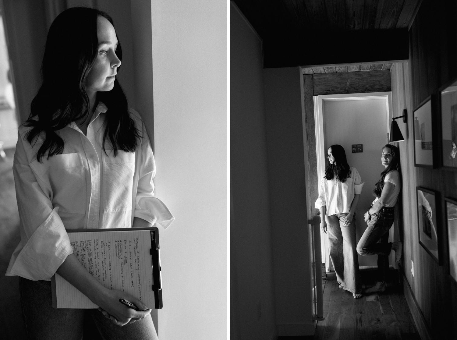 Black and white lifestyle photography, House for Dreamers, Austin, TX