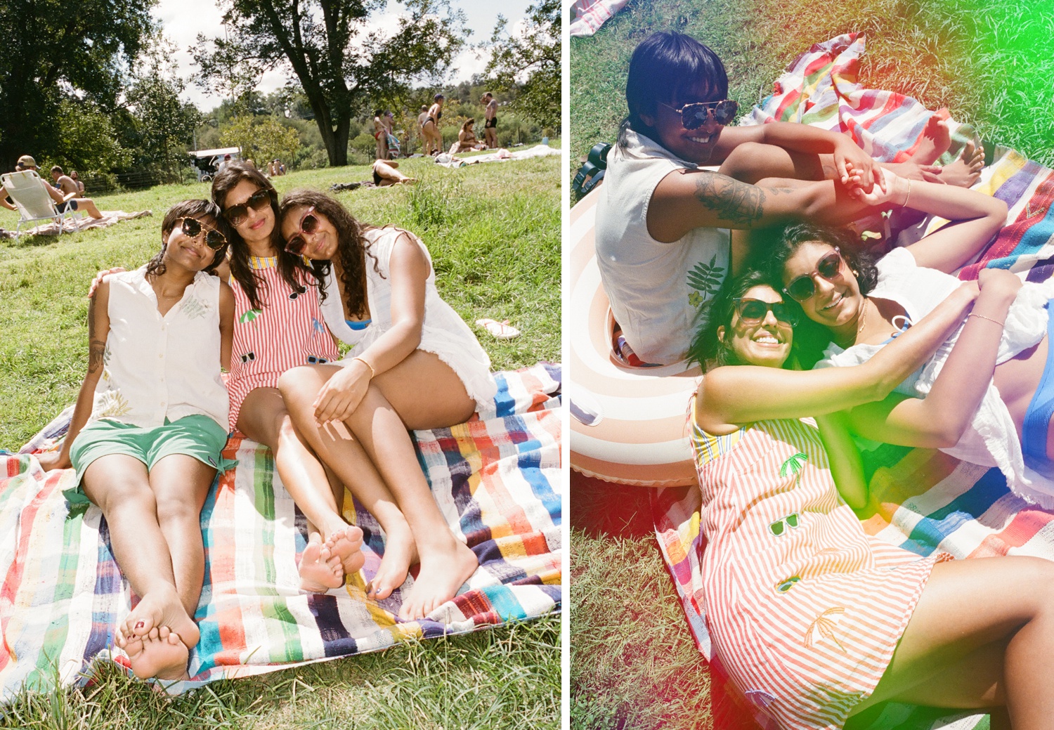 Austin family session on psychedelic film