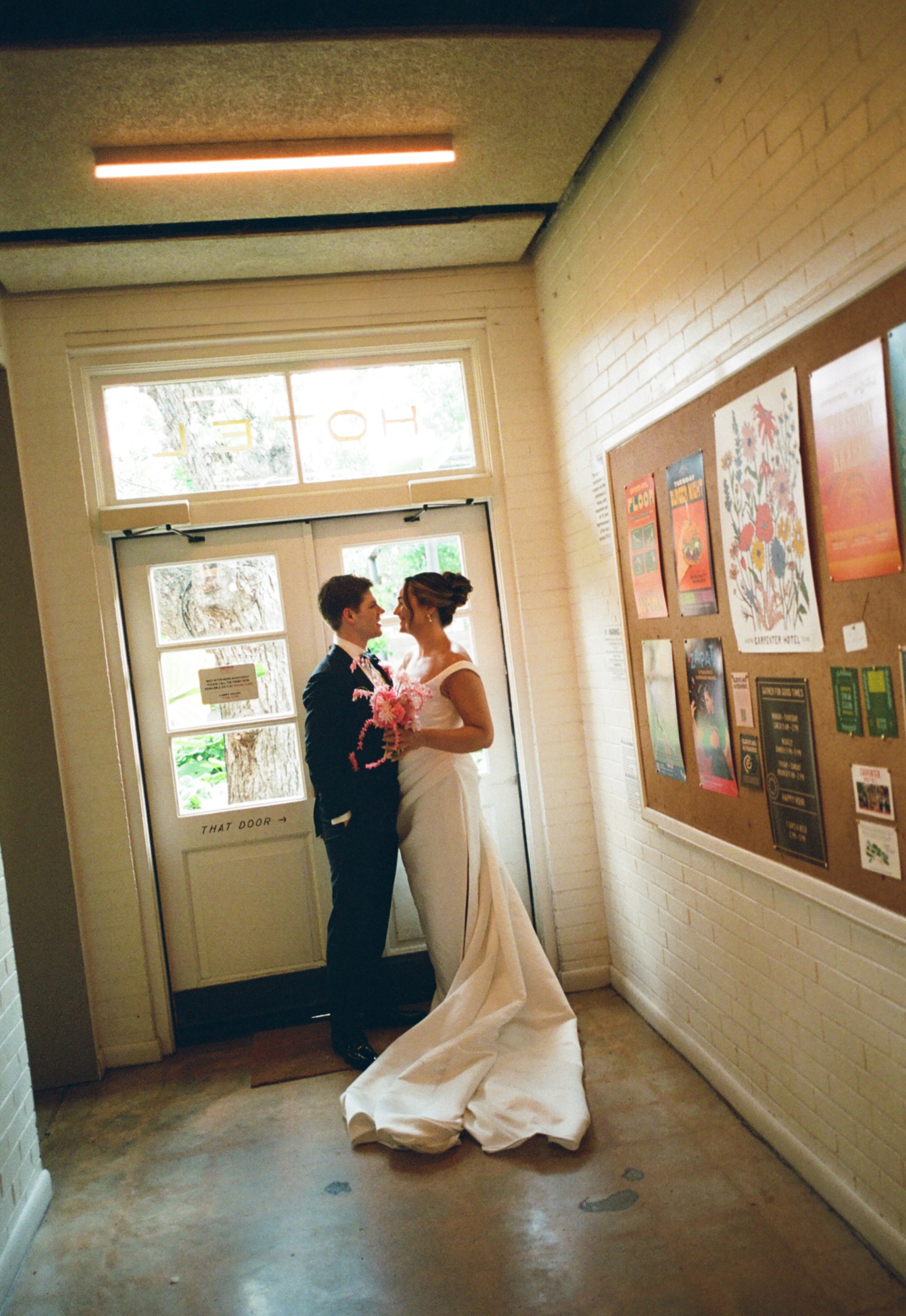 Bridal portraits at the Carpenter Hotel