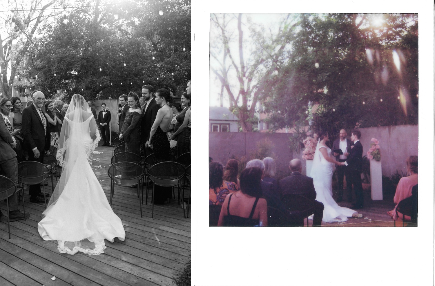 Outdoor wedding ceremony at the Carpenter Hotel