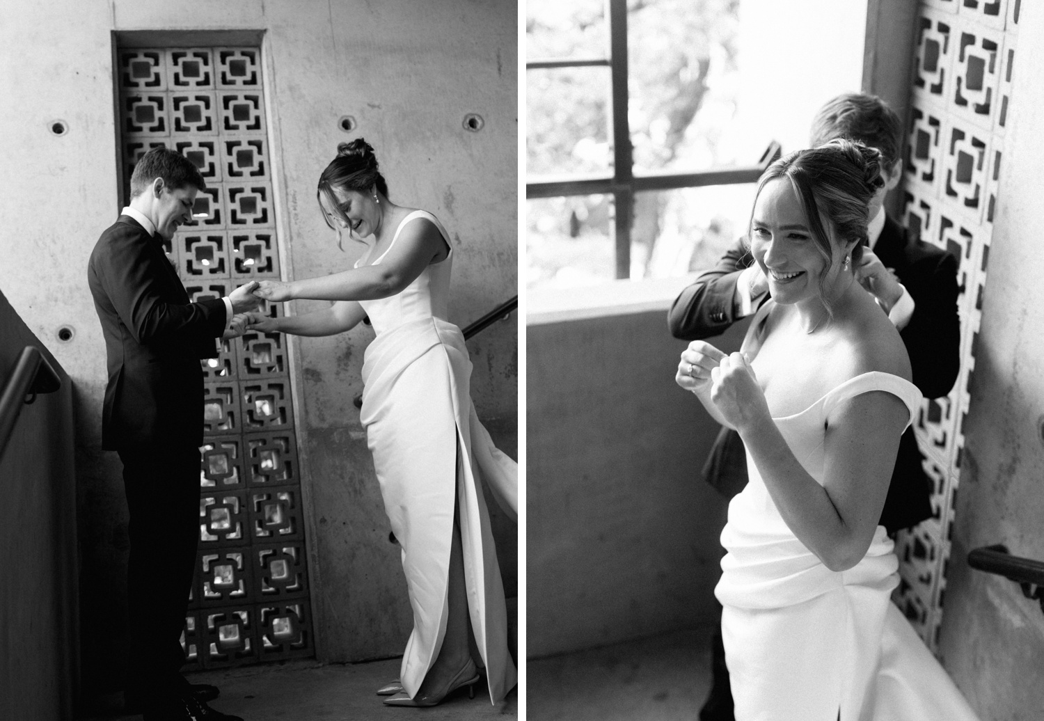 Carpenter Hotel wedding first look