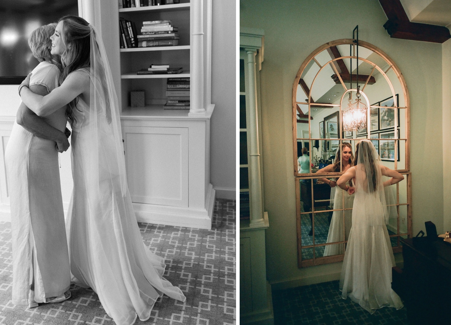 Bride getting ready for her wedding at Lake Austin Spa Resort